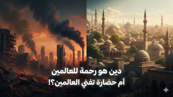 دين هو رحمة للعالمين أم حضارة تفني العالمين؟! 