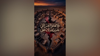 ولا تقتلوا النفس التي حرم الله إلا بالحق